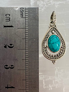 Turquoise Sterling Silver Pendant