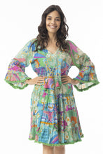 Load image into Gallery viewer, Layers Frill Sleeve Dress - Santa Cruz