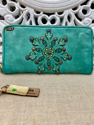 Wallis Zip Round Wallet - Teal