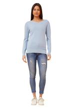 Load image into Gallery viewer, Embellished Knit Jumper - Pale Blue