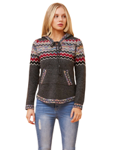 Load image into Gallery viewer, Argen Jacquard Print Knit Jumper - Charcoal