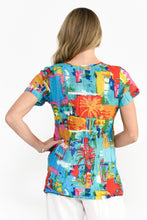 Load image into Gallery viewer, Kayla Cotton Blouse - Painted Palms