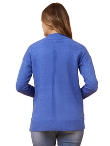 Faiza High Neck Knit Jumper - Cobalt Blue