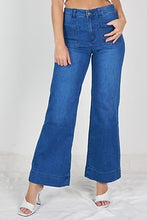Load image into Gallery viewer, Wide Leg Denim Jeans - Dark Denim