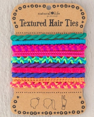 Textured Hair Ties Rainbow