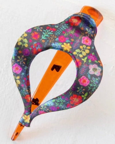 Boho Clip - Rainbow Garden Black