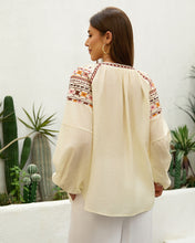 Load image into Gallery viewer, Embroidered Azteca Folk Top
