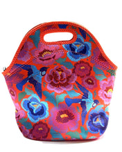 Load image into Gallery viewer, Neoprene Lunch Bag - Birds &amp; Roses