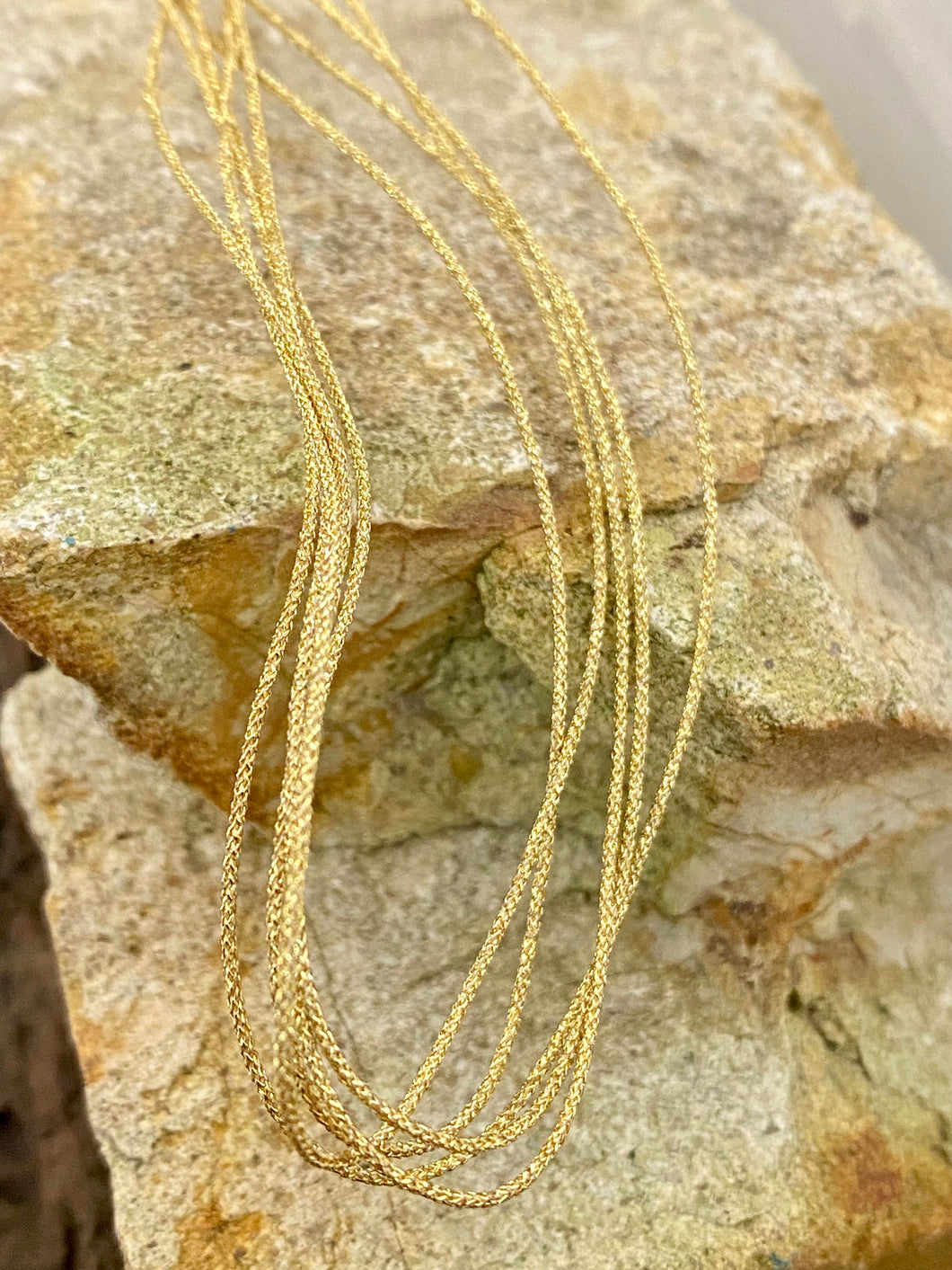 5 Strand Silk Cord - Gold