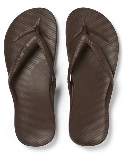 Archies Support Thongs - Chocolate Brown