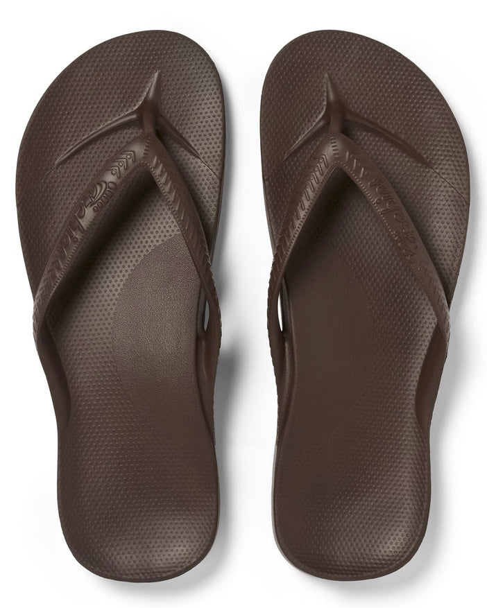 Archies Support Thongs - Chocolate Brown