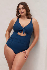 Navy Aria Cezanne D - E Cup Underwire One Piece