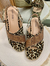 Load image into Gallery viewer, Kylie Wedge Sandals - Leopard