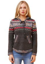 Load image into Gallery viewer, Argen Jacquard Print Knit Jumper - Charcoal