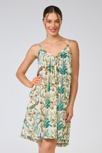 Load image into Gallery viewer, Short Nightie - Peacock Print