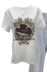 Cowgirl Tee - White