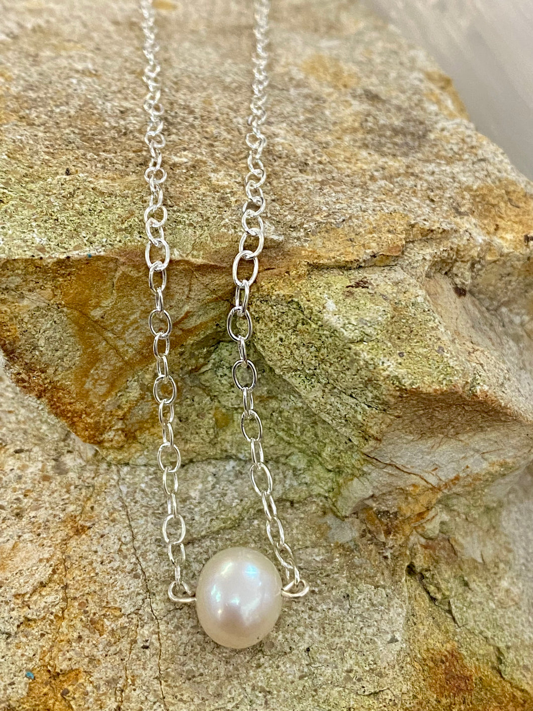 Sterling Silver Chain - Pearl