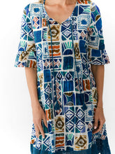 Load image into Gallery viewer, Hannah Boho Tunic - Water Block