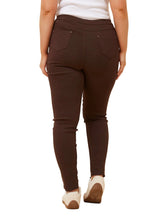 Load image into Gallery viewer, Skinny Jeggings - Bitter Chocolate