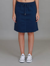 Load image into Gallery viewer, Pisces Women's Drawstring Chino Skirt - Navy