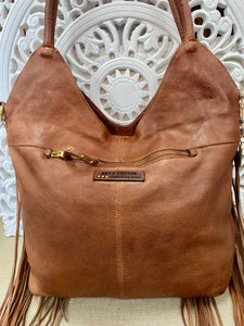 Wilder Tassel Tote - Oak