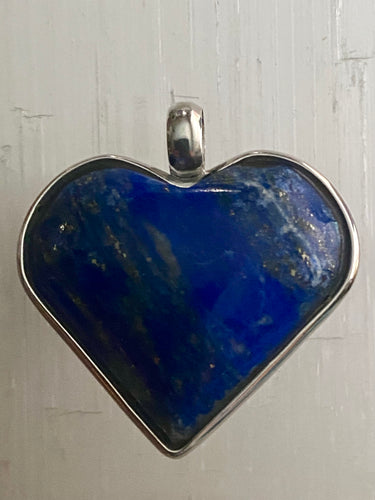 Heart Pendant - Lapis Lazuli