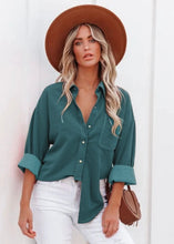 Load image into Gallery viewer, Corduroy Shacket - Teal