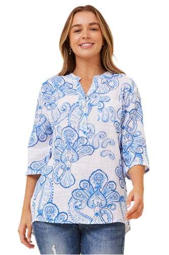Rosetta Print Top - Paisley Print