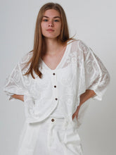 Load image into Gallery viewer, Embroidered Lace Cardigan