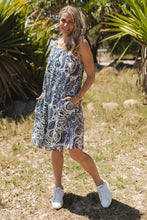 Load image into Gallery viewer, Estelle Crew Neck Sleeveless Dress - Romanian Navy