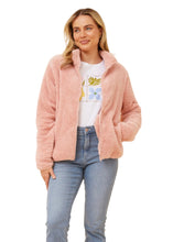 Load image into Gallery viewer, Faux Fur Jacket (Plus) - Blush