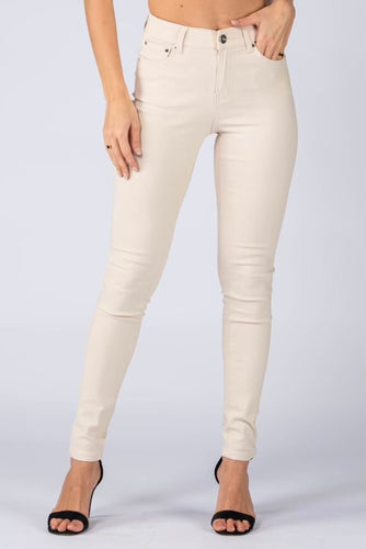 Skinny Stretch Jeans - Cream