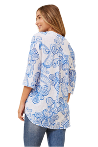 Rosetta Print Top