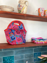 Load image into Gallery viewer, Neoprene Lunch Bag - Birds &amp; Roses
