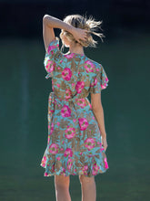 Load image into Gallery viewer, Peonie Short Wrap Dress