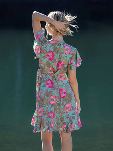 Peonie Short Wrap Dress