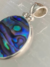 Load image into Gallery viewer, Small Two Sided Shell Disc Pendant - Paua And Mother Of Pearl