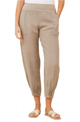 Finn Linen Pants - Taupe