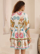 Load image into Gallery viewer, Iris Babydoll Dress – Bohemian Bloom