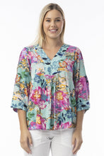 Load image into Gallery viewer, V Neckline Wide Sleeve Top - Selaron
