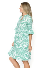 Load image into Gallery viewer, Maya Button V Neck Layer Dress - Tribal Sea