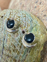 Load image into Gallery viewer, New Moon Stud Earrings - Black Shell