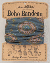 Load image into Gallery viewer, Boho Bandeau - Navy Vines