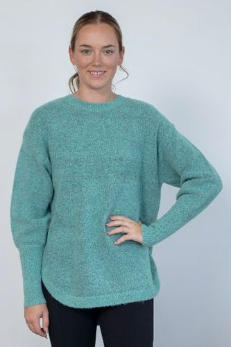 Bishop Sleeve Jumper - Jade