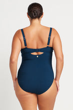 Load image into Gallery viewer, Navy Aria Cezanne D - E Cup Underwire One Piece