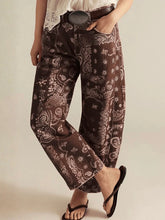 Load image into Gallery viewer, Bandana Barrel Jeans -  Chocolate