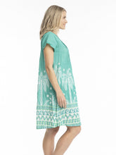 Load image into Gallery viewer, Nicola Cap Sleeve Dress - Azure Drift Jade