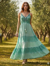 Load image into Gallery viewer, Cowrie Shell Maxi Dress