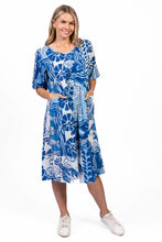 Load image into Gallery viewer, Yvonne Round Neck Dress - MonoSea Blue