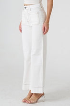 Load image into Gallery viewer, Wide Leg Denim Jeans - Off White